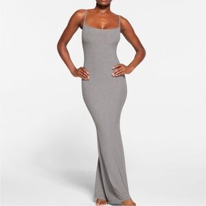 SKIMS Gray Maxi Dress